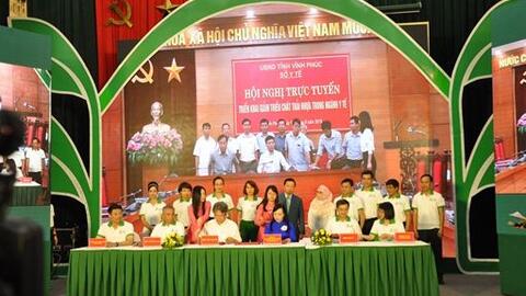 Hội nghị trực tuyến Triển khai giảm thiểu chất thải nhựa trong Ngành Y tế