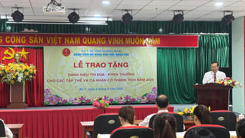 Bệnh viện Đa khoa khu vực Ngọc Hồi tổ chức buổi Lễ trao tặng danh hiệu thi đua khen thưởng cho các tập thể và cá nhân có thành tích năm 2025