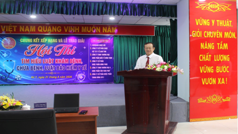 Hội thi "Tìm hiểu luật khám bệnh, chữa bệnh và Bảo hiểm y tế" tại Bệnh viện Đa khoa khu vực Ngọc Hồi